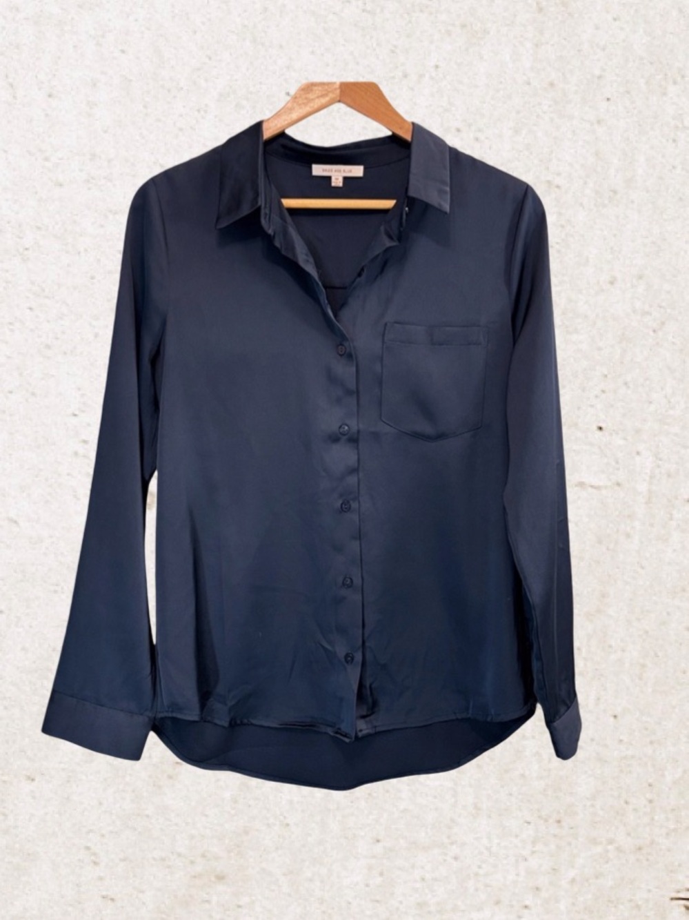 Skies Are Blue Navy Button-Down Shirt